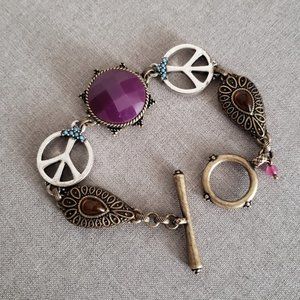 Lucky Brand Peace Sign Bracelet